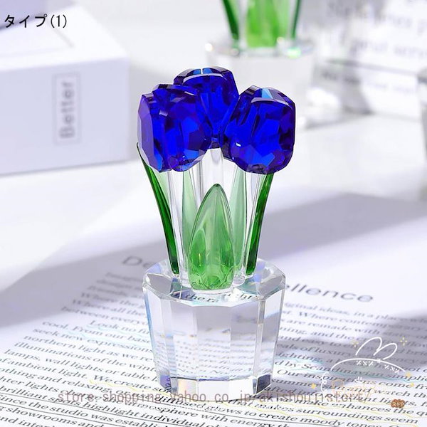 CRYSTALTEMPTATIONS クリスタルフラワー 置物 Amazon.co.jp: 薔薇の花