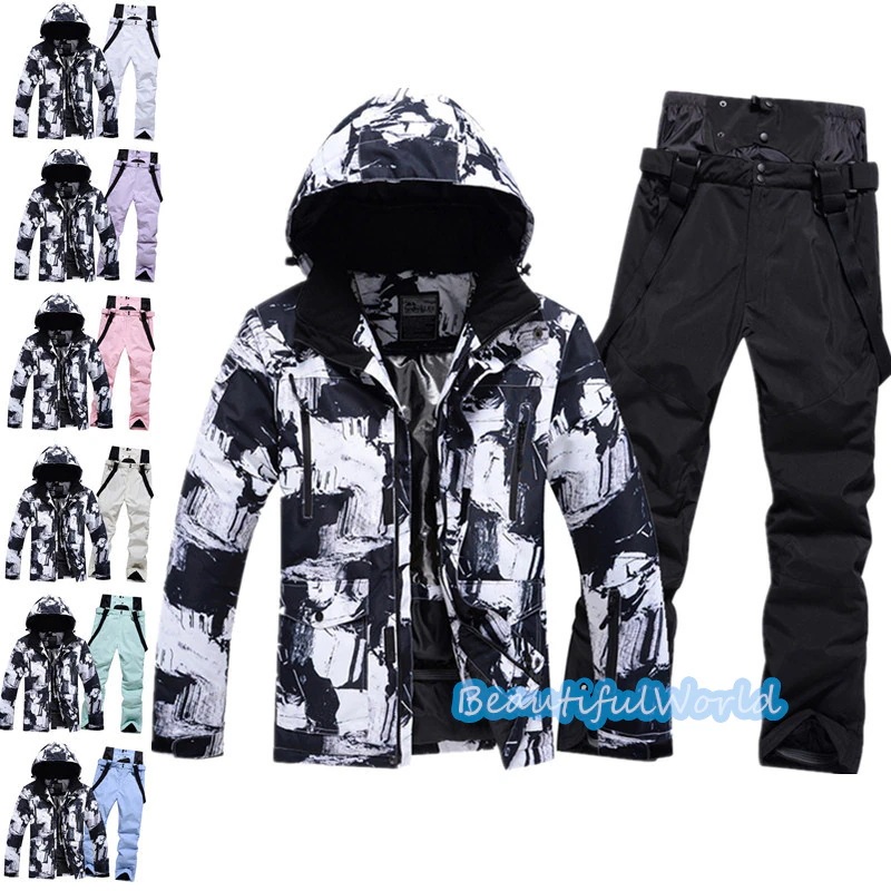 スノーボードウェア上下セットスキーウェアメンズレディース