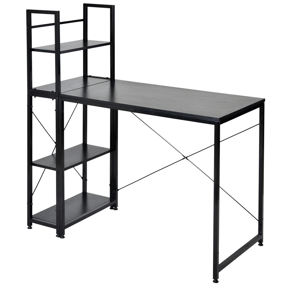 【日本国内出荷-3日で配達】韓国版 4色 パソコンデスク 左右入替可 収納 両用デスク ハイタイプ 組み立て簡単 多重機能 在宅ワークデスク勉強机 傷や水などに強い ゲーミングデスクDJYC17