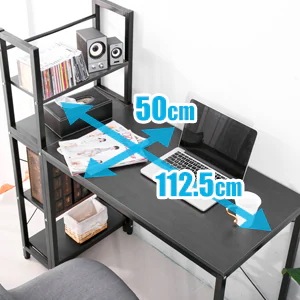 【日本国内出荷-3日で配達】韓国版 4色 パソコンデスク 左右入替可 収納 両用デスク ハイタイプ 組み立て簡単 多重機能 在宅ワークデスク勉強机 傷や水などに強い ゲーミングデスクDJYC17