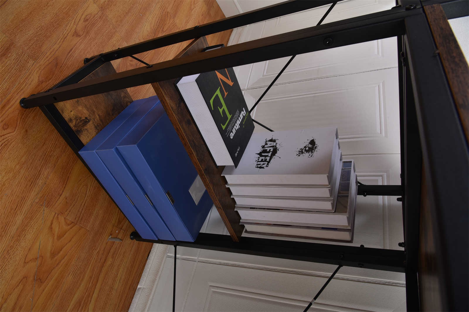 【日本国内出荷-3日で配達】韓国版 4色 パソコンデスク 左右入替可 収納 両用デスク ハイタイプ 組み立て簡単 多重機能 在宅ワークデスク勉強机 傷や水などに強い ゲーミングデスクDJYC17