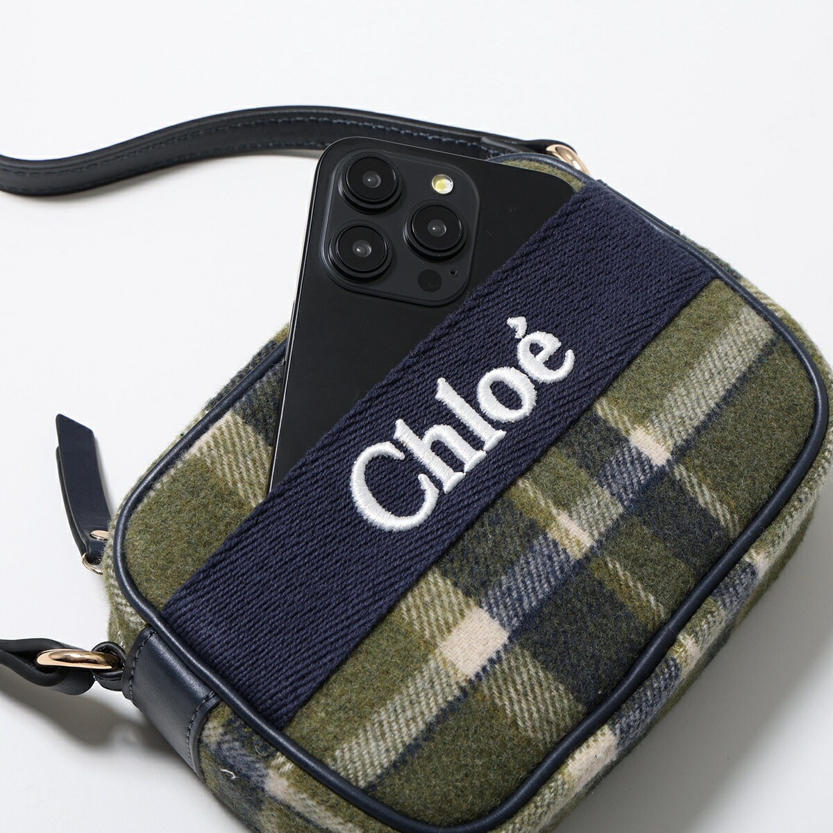 Chloe Kids クロエ キッズ ショルダーバッグ C20683 レディース ガールズ チェック フェルト フロッキー ミニバッグ ロゴ Z67/CARREAUX Chloe Kids クロエ キッズ ショルダーバッグ C20683 レディース ガールズ チェック フェルト フロッキー ミニバッグ ロゴ Z67/CARREAUX