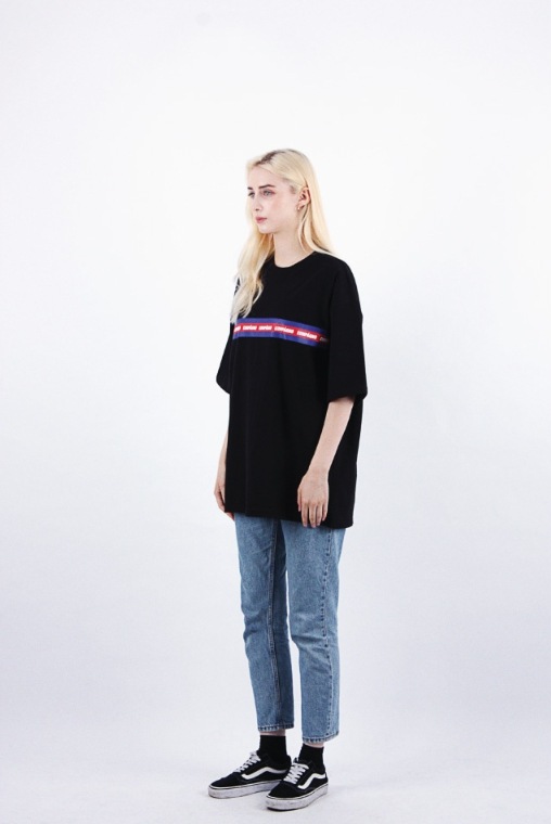 【CPGN STUDIO】Heavy Overfit Wide 3 Color Line Logo CPGN STUDIO】 Heavy Overfit Wide 3 Color Line Logo Tシャツ