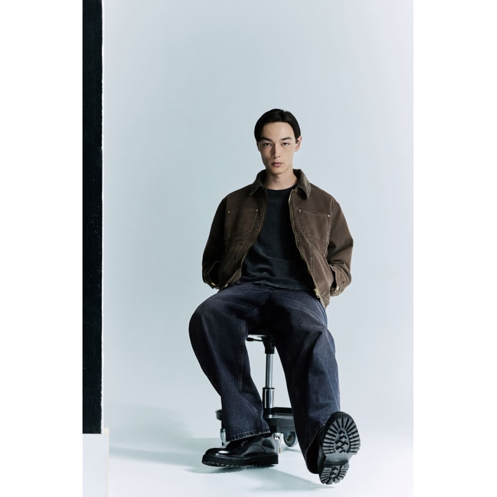 H&M バギージーンズネイビーブルー H&M バギージーンズネイビーブルー