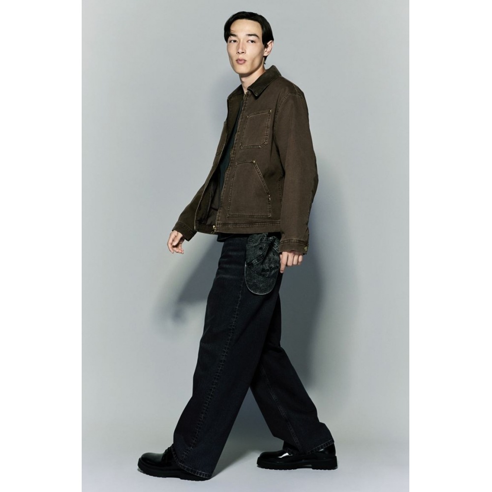 H&M バギージーンズネイビーブルー H&M バギージーンズネイビーブルー