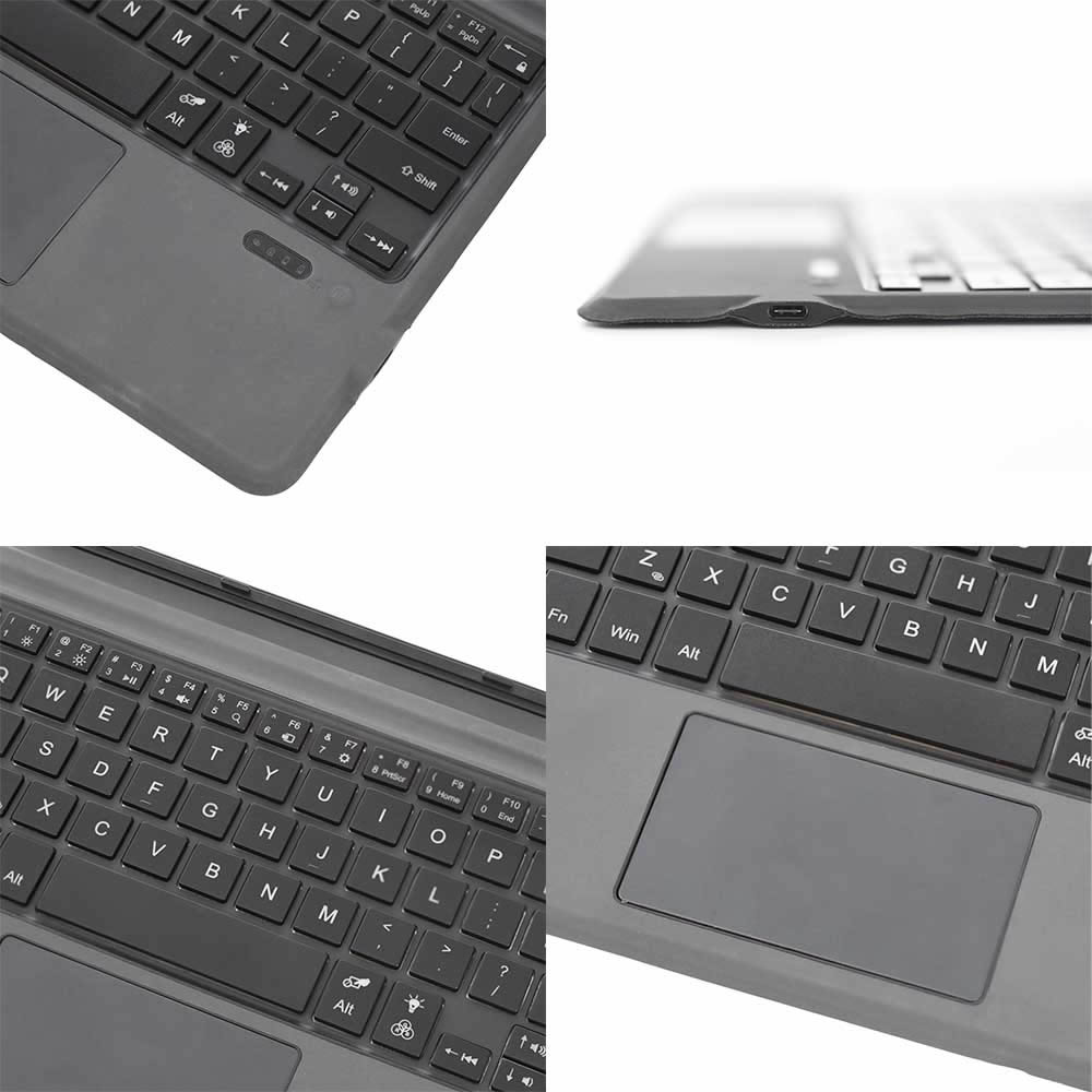 Surface Pro3/4/5/6/7 通用 超薄スリム Bluetooth スマートキーボード タッチパッド搭載 ワイヤレス キーボード 7色バックライトキーボード サーフェイス Surface Pro3/4/5/6/7 通用 超薄スリム Bluetooth スマートキーボード タッチパッド搭載 ワイヤレス キーボード 7色バックライトキーボード サーフェイス