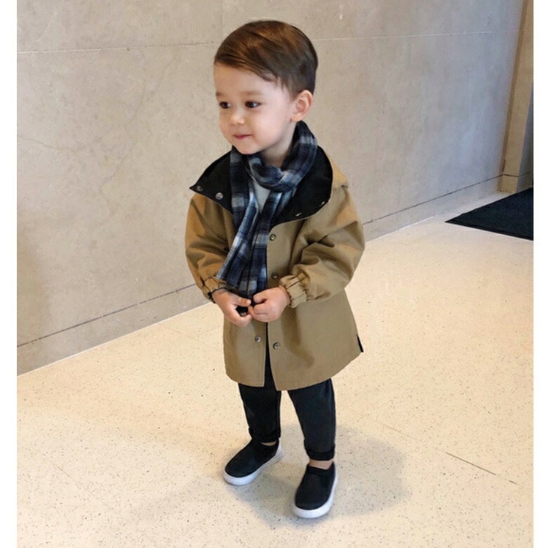 コート 子供服 男子 リバーシブルコート ジャンバー ジャケット ベージュ ブラック 上着 キッズ服 ロング アウター フォーマル 長袖 結婚式 90 100 110 120 130