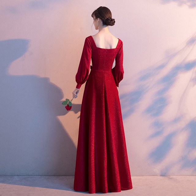 ワイン赤 ゲストドレス ... : レディース服 ドレス 結婚式 豊富な定番