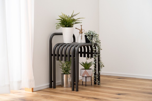 スツール PC-17DGY PC-17WH チェア チェアー 椅子 イス おしゃれ 腰掛け スチール サイドテーブル ナイトテーブル 花台 フラワースタンド ディスプレイ インテリア シンプル モダン