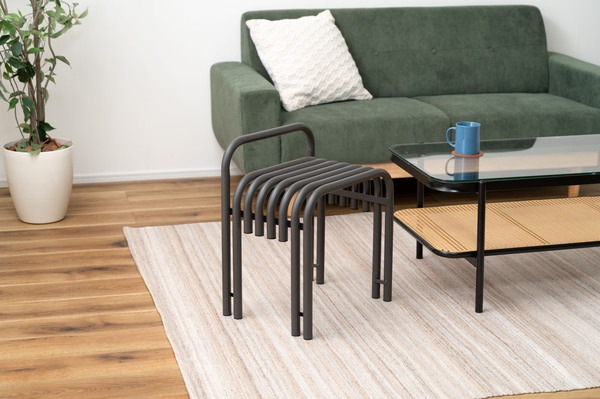 スツール PC-17DGY PC-17WH チェア チェアー 椅子 イス おしゃれ 腰掛け スチール サイドテーブル ナイトテーブル 花台 フラワースタンド ディスプレイ インテリア シンプル モダン