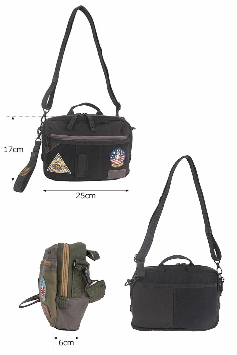 2WAY ショルダーバッグ ポーチ TOP GUN3 トップガン3 avx3521n