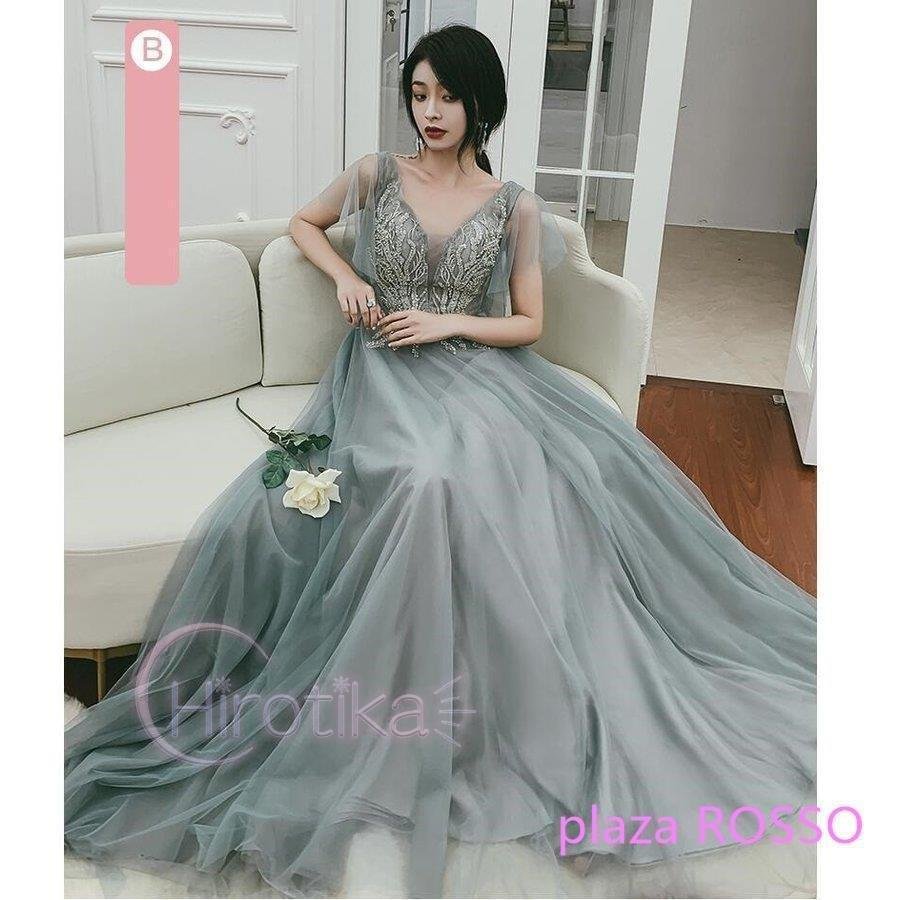 ウェディングドレスブライズメイドドレスロング丈ドレス高級感花嫁の介添えドレス演奏会発表会二次会パーティードレス披露宴結婚式同窓会司会