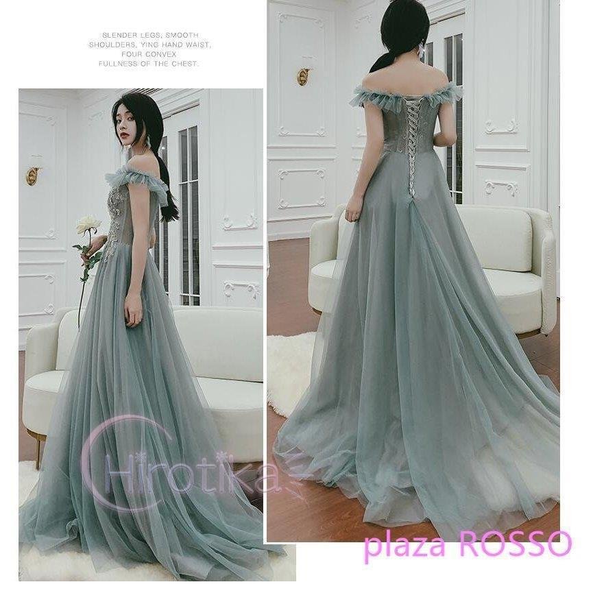 ウェディングドレスブライズメイドドレスロング丈ドレス高級感花嫁の介添えドレス演奏会発表会二次会パーティードレス披露宴結婚式同窓会司会