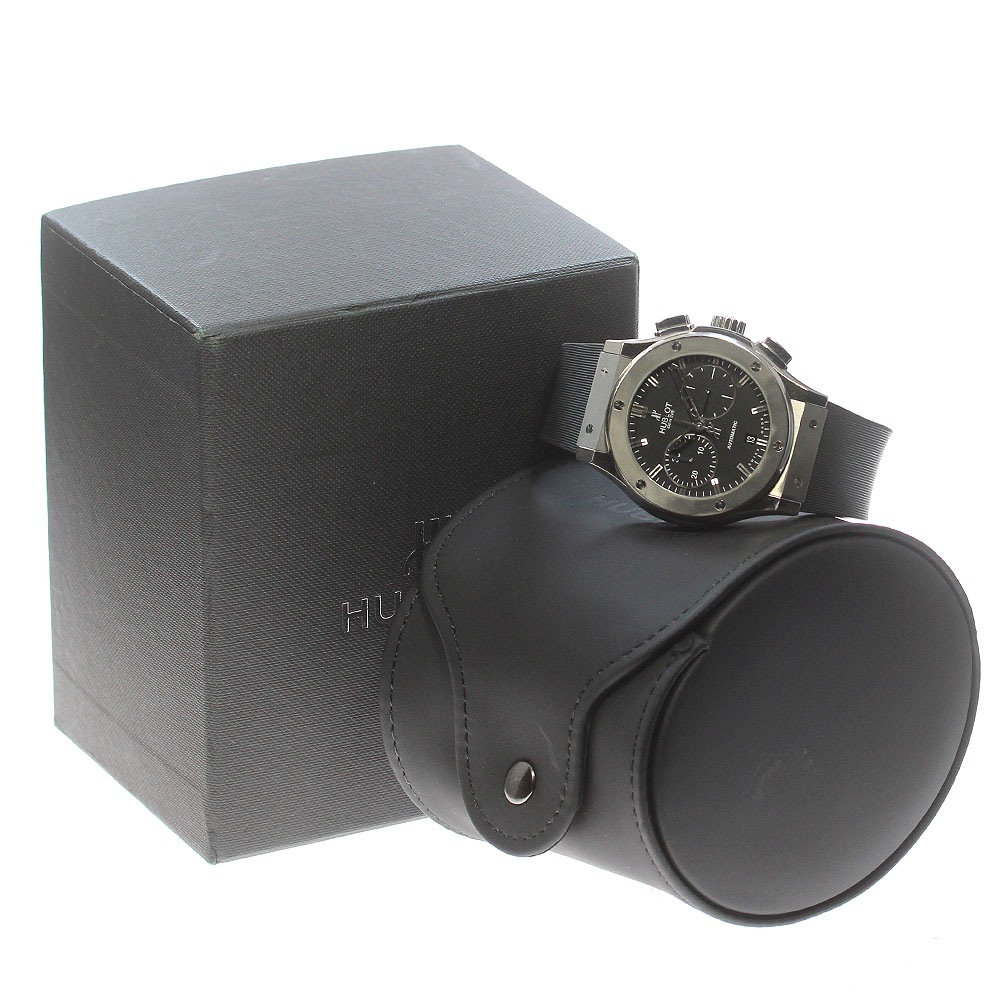 ウブロ HUBLOT 521.NX.1170.LR クラシック フュージョン クロノグラフ チタニウム 自動巻き メンズ 良品 箱付き_847560【中古】 ウブロ HUBLOT 521.NX.1170.LR クラシック フュージョン クロノグラフ チタニウム 自動巻き メンズ 良品 箱付き_847560【中古】