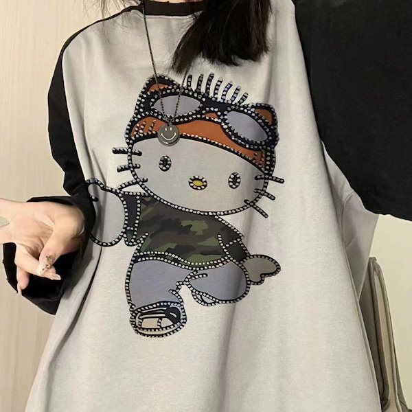 Qoo10] 長袖tシャツ レディース ハローキティt