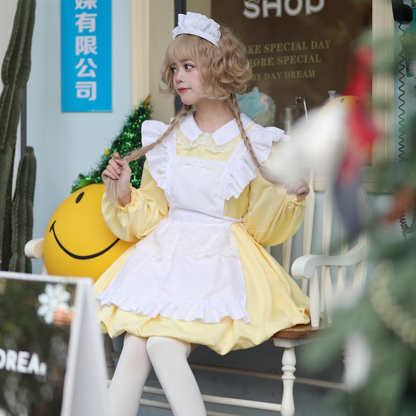 オリジナル ロリータ クリスマスメイド衣装 可愛いメイドコスプレ衣装