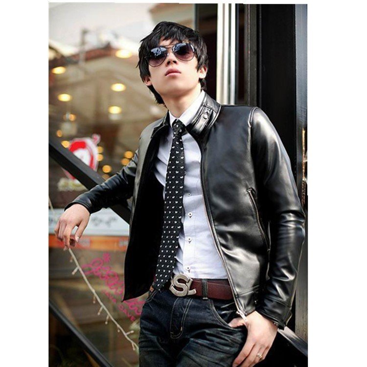 メンズファッション　レザージャケット 人気　革ジャケット ライダーメンズ　PU革バイクジャケット　ラ