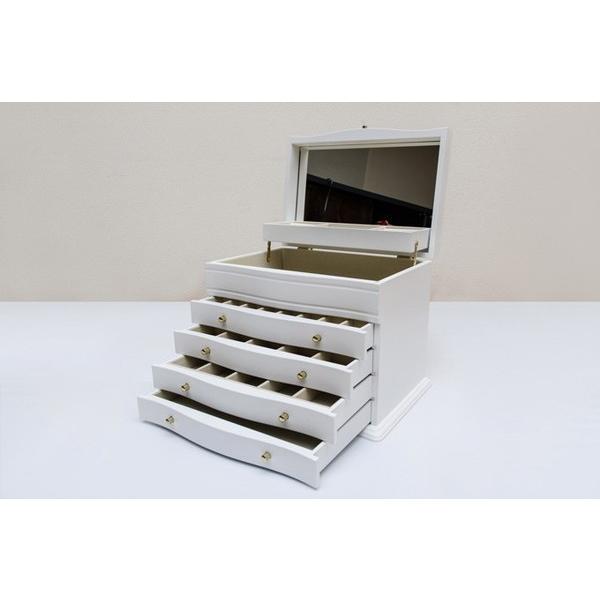 アクセサリーケース 小物入れ かわいい ジュエリー 収納ボックス 大容量 木製 アンティーク レトロ 完成品 エレガント