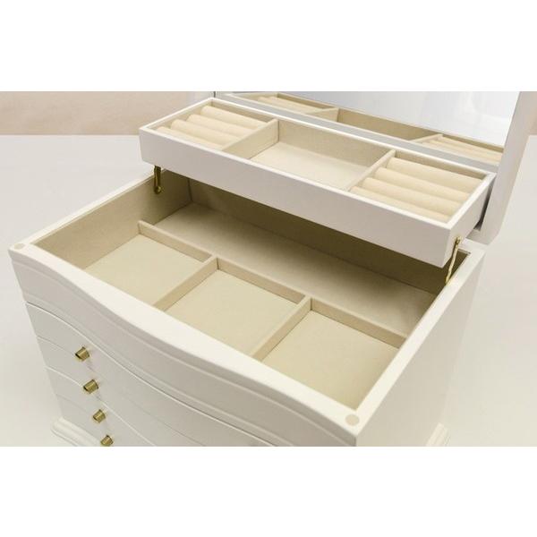 アクセサリーケース 小物入れ かわいい ジュエリー 収納ボックス 大容量 木製 アンティーク レトロ 完成品 エレガント