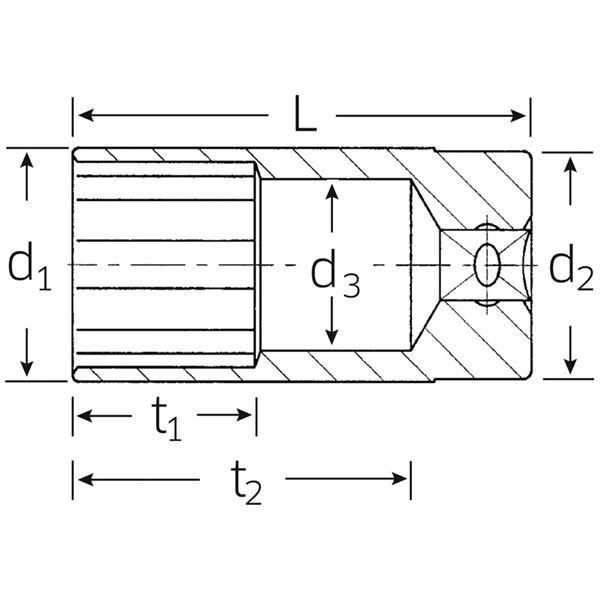 STAHLWILLE（スタビレー） 51-24 （1／2SQ）ディープソケット （12角）（03020024）