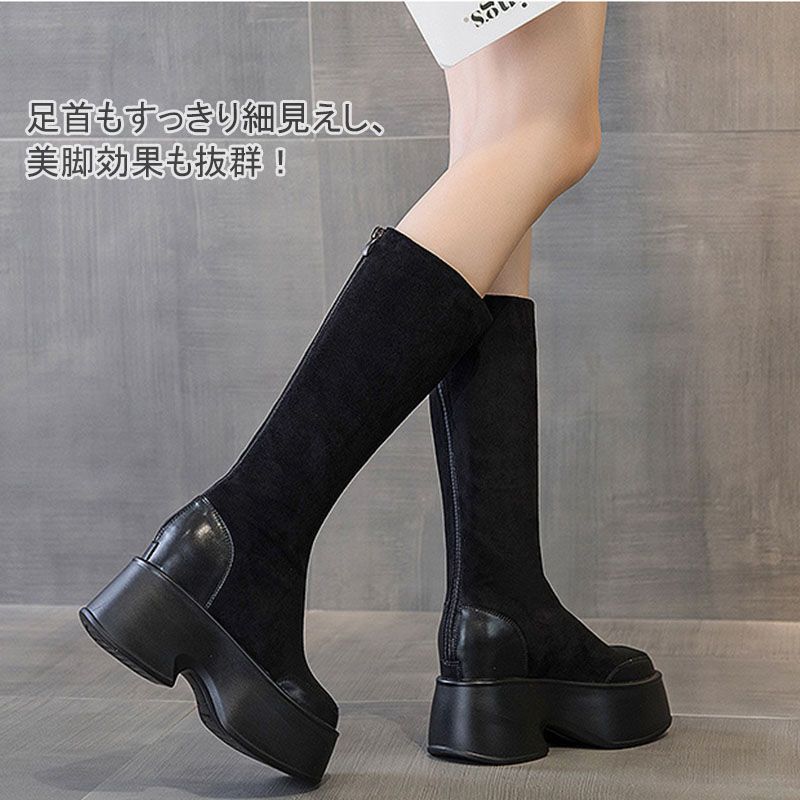 ロングブーツ ブーツ レディース 厚底 ブーツ レディース ロング ブーツ レディース ヒール11cm 厚底ブーツ 厚底 ロングブーツ ジョッキーブーツ ロング ブーツ エンジニアブーツ 疲れない