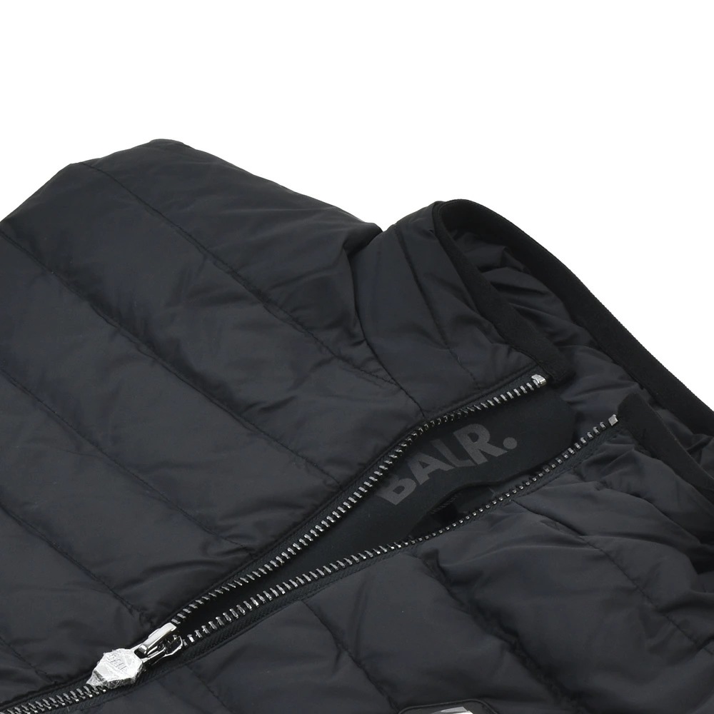 ボーラー ダウンベスト メンズ ダウンジレ ハイネック メタルロゴ