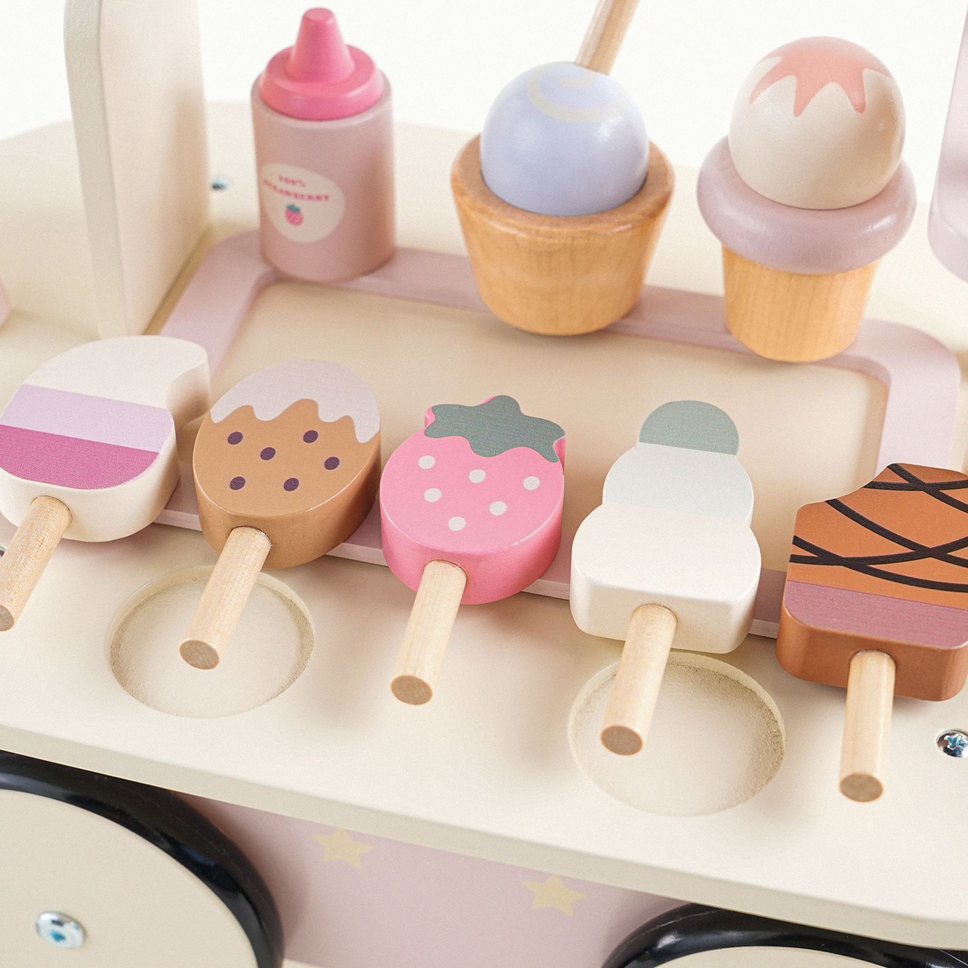 子供の日の家を演奏するおもちゃアイスクリームトラックガールアイスクリームアイスクリームアイスクリームアイスクリームセットシミュレーションカーボーイリトルcart