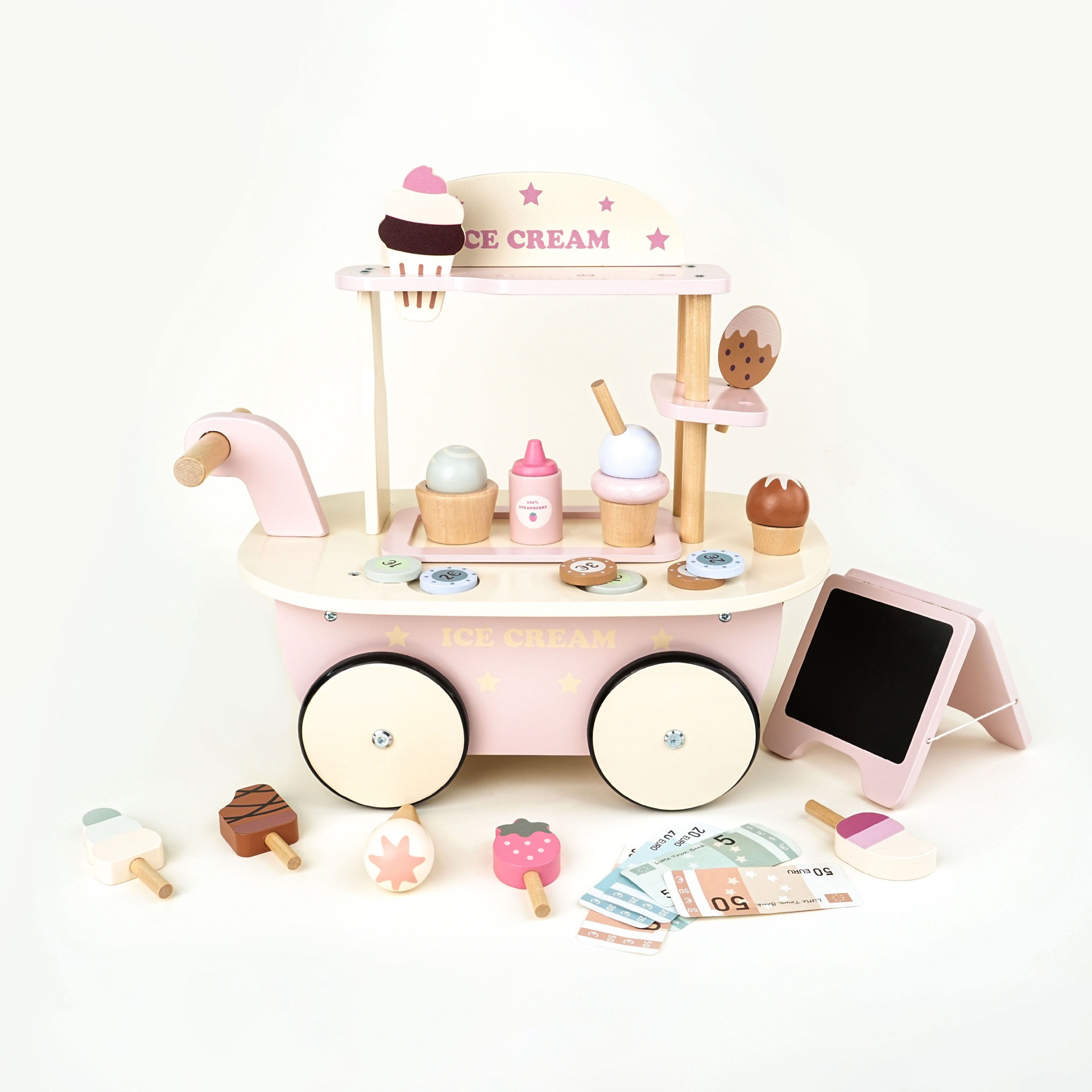 子供の日の家を演奏するおもちゃアイスクリームトラックガールアイスクリームアイスクリームアイスクリームアイスクリームセットシミュレーションカーボーイリトルcart