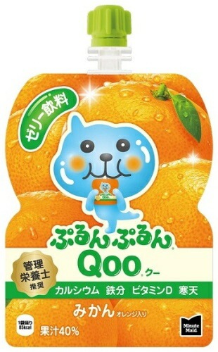 コカ・コーラ ミニッツメイド ぷるんぷるんQoo クー みかん 125g パウチ 30本入 ゼリー おやつ 手軽 コカ・コーラ ミニッツメイド ぷるんぷるんQoo クー みかん 125g パウチ 30本入 ゼリー おやつ 手軽