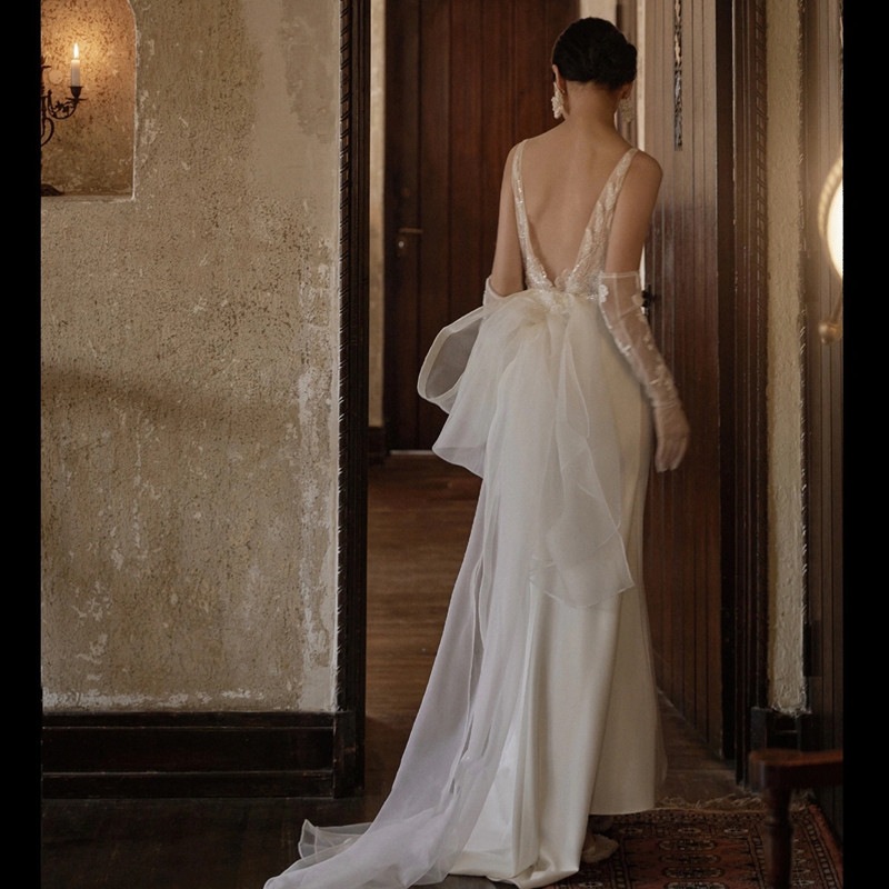 上品パーティードレス2024 高級感 新作ワンピース ウェディングドレス 白 花嫁ロングドレス 結婚式ワンピース 高級感 結婚式 ドレス ロングドレス 演奏会 二次会 花嫁 ドレス