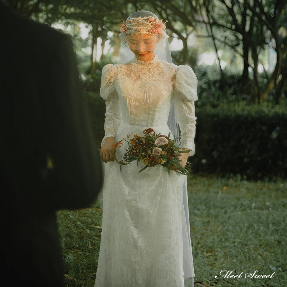 ウェディングドレス ロングドレス スレンダードレス 長袖 レース レトロ調 ビンテージ風 二次会 結婚式 前撮り ブライダル 花嫁 ウエディングドレス 海外挙式 オフホワイト パーティードレス フォト ウェディングドレス ロングドレス スレンダードレス 長袖 レース レトロ調 ビンテージ風 二次会 結婚式 前撮り ブライダル 花嫁 ウエディングドレス 海外挙式 オフホワイト パーティードレス フォト