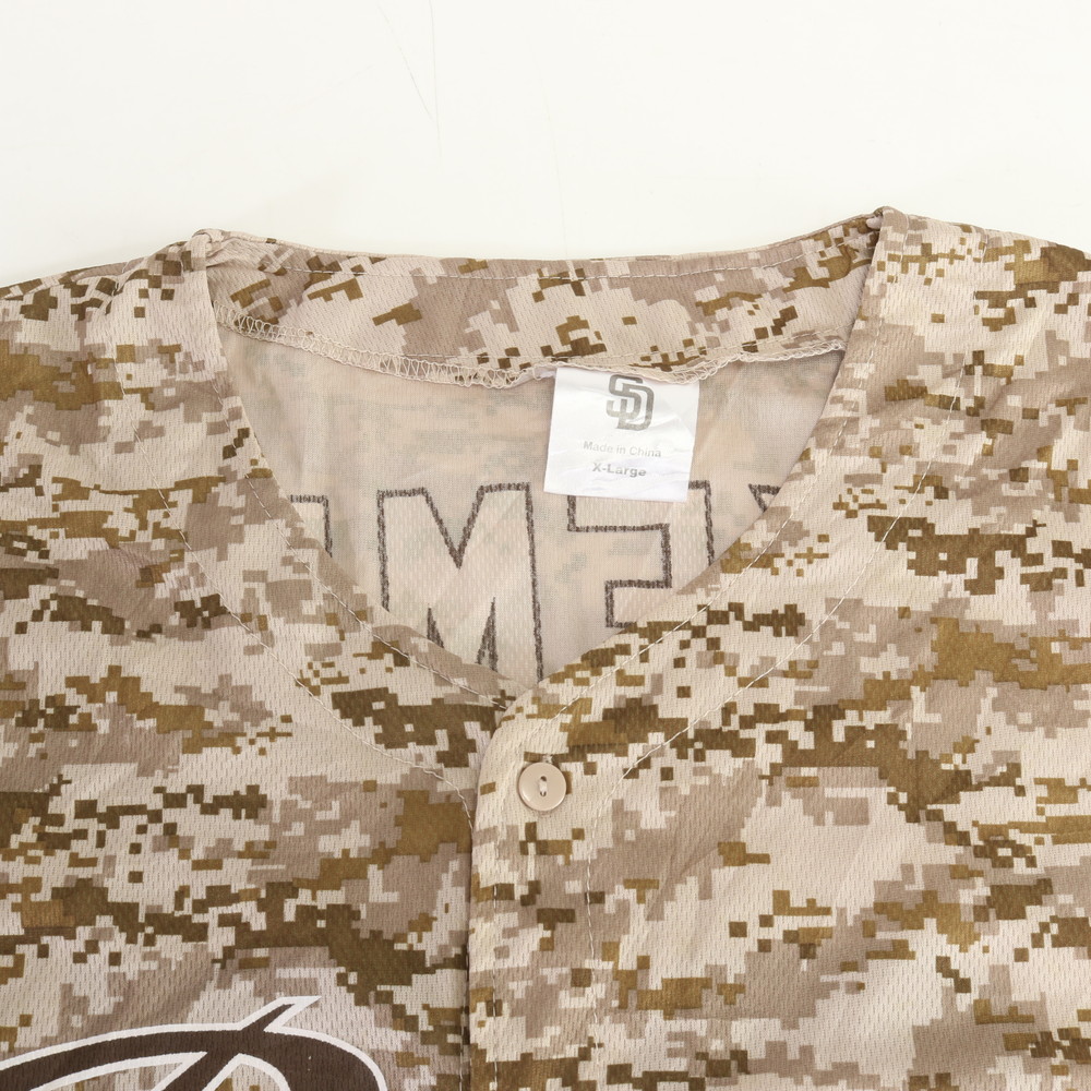 美品 SD ユニフォーム スポーツ 迷彩 カモフラ XL ベースボール 野球 半袖Ｔシャツ メンズ ERM 0731-R5 中古