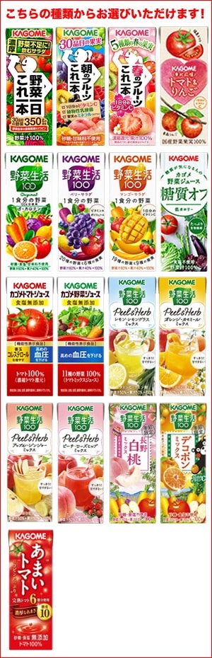 カゴメ 野菜ジュース [野菜一日これ一本 野菜生活100 野菜ジュース トマト 果汁] 195ml200ml紙パック48本[24本2ケース][賞味期限：3ヶ月以上]45営業日以内に出荷送