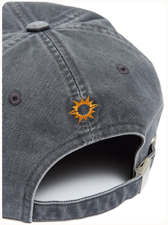 キャップ Hello Sunrise Washed OG Logo 6panel CapGray 23HSCPGR0096 ☆Hello Sunrise☆ Washed OG Logo 6panel Cap_Gray IAMSHOP