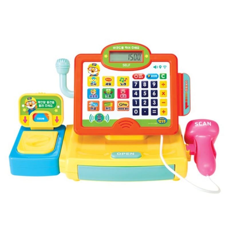 ポロロ バーコードレジリーダー マイク付き 役割遊び 韓国アニメ 正規ライセンス