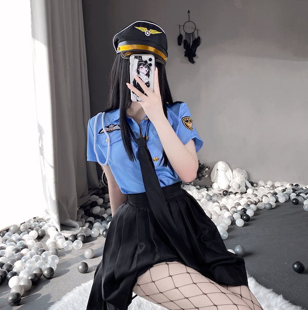 ポリス コスプレ プリツスカト ワンピース セクシー 警察官