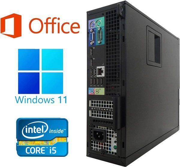 DELL 7010 Windows11 メモリー:4GB 大容量SSD:128GB Core i5 Office 2019 + wifi+4.2Bluetoothアダプタ