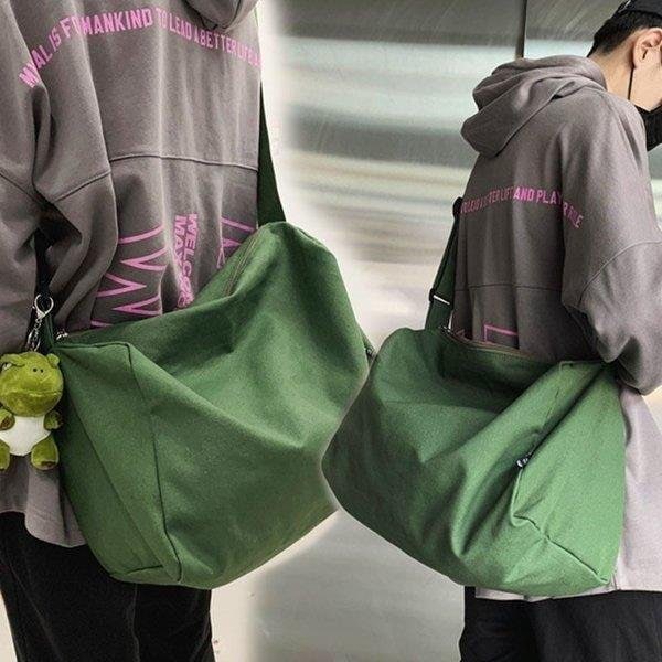 Qoo10] 長方形大きいサイズショルダーバッグ 無地