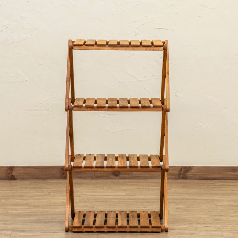 NEW アカシア 折り畳みラック 4段 NEW アカシア 折り畳みラック 4段