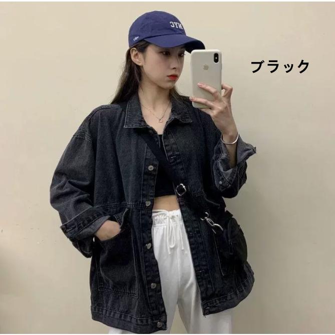 ジャケット レディース デニム アウター ミリタリー Gジャン デニムジャケット 秋 春 コート カジュアル