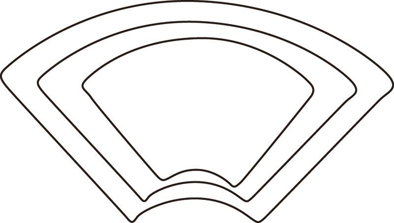 （まとめ買い）たかもり 厚口野菜抜き 末広 大 #3 [x3]