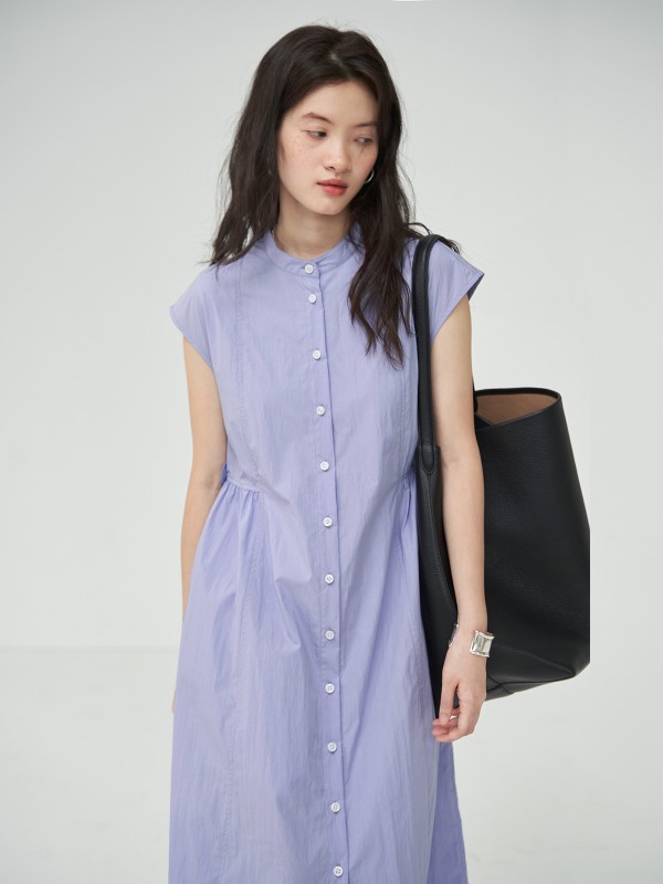 オモント エッグタルト ホーム レトロ スモール スタンドカラー シャツドレス 夏新作 ハイウエスト スリム ストレート ミディアム丈 スカート オモント エッグタルト ホーム レトロ スモール スタンドカラー シャツドレス 夏新作 ハイウエスト スリム ストレート ミディアム丈 スカート