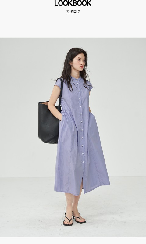 オモント エッグタルト ホーム レトロ スモール スタンドカラー シャツドレス 夏新作 ハイウエスト スリム ストレート ミディアム丈 スカート オモント エッグタルト ホーム レトロ スモール スタンドカラー シャツドレス 夏新作 ハイウエスト スリム ストレート ミディアム丈 スカート