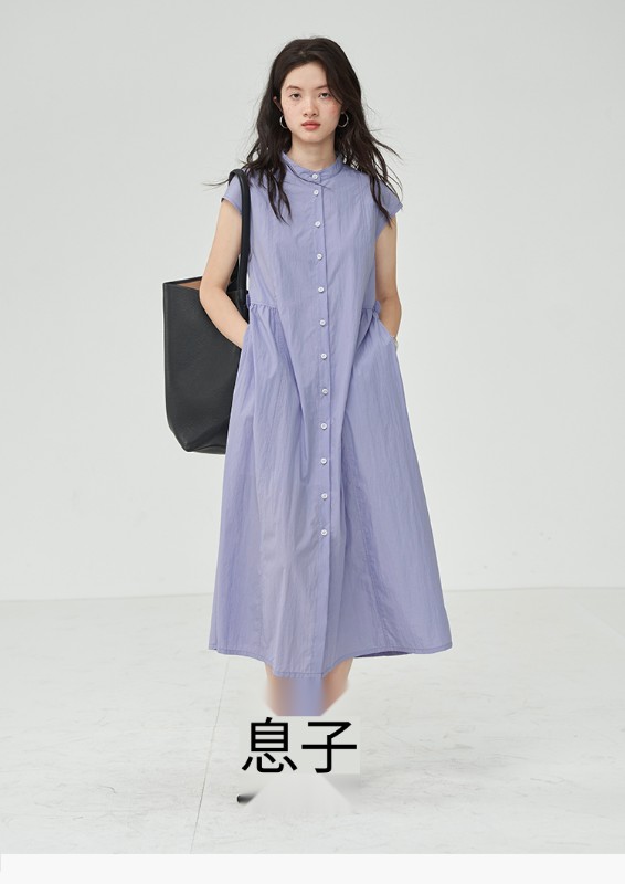 オモント エッグタルト ホーム レトロ スモール スタンドカラー シャツドレス 夏新作 ハイウエスト スリム ストレート ミディアム丈 スカート オモント エッグタルト ホーム レトロ スモール スタンドカラー シャツドレス 夏新作 ハイウエスト スリム ストレート ミディアム丈 スカート