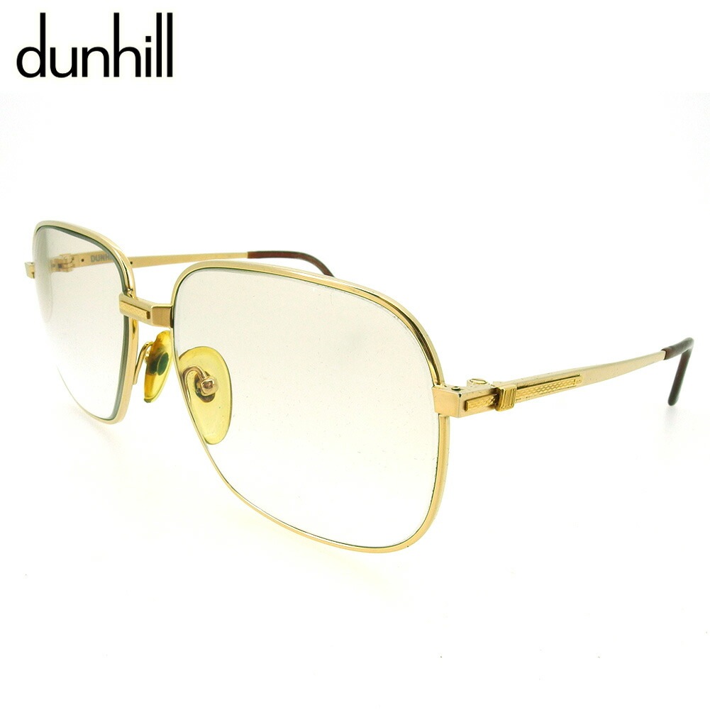 メガネ 眼鏡 アイウェア パリ型 度入り メンズ フルリム サイドロゴ入り ゴールド ブラウン 中古 メガネ 眼鏡 アイウェア パリ型 度入り メンズ フルリム サイドロゴ入り ゴールド ブラウン 中古