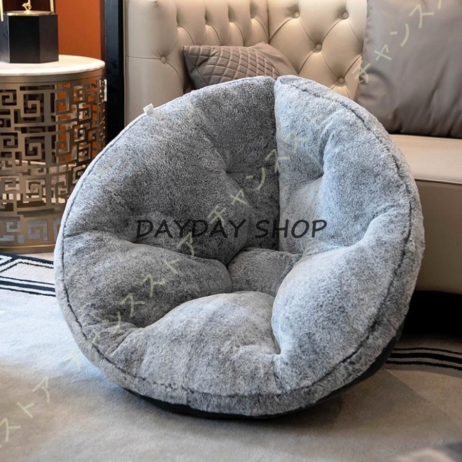 背もたれクッション 肉球 座布団 ふわふわ ペットベッド兼用 椅子クッション もふもふ 低反発 フロアチェア 一人掛け 防滑 冷え対策 座椅子 可愛い コンパクト