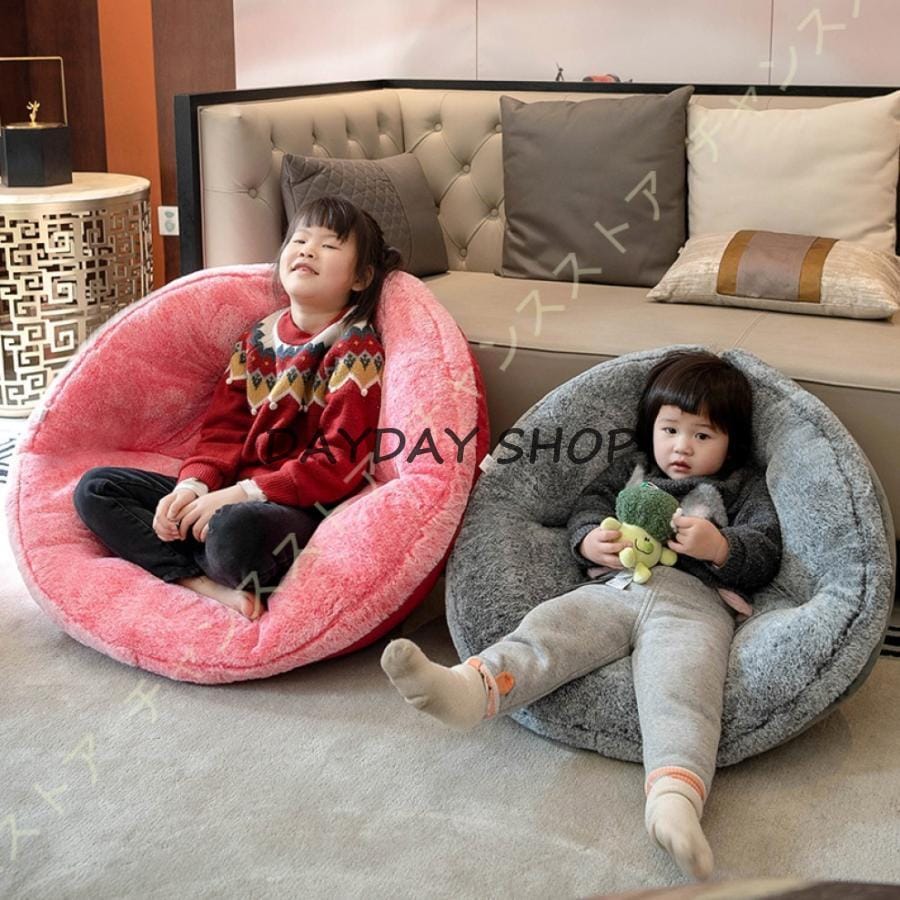 背もたれクッション 肉球 座布団 ふわふわ ペットベッド兼用 椅子クッション もふもふ 低反発 フロアチェア 一人掛け 防滑 冷え対策 座椅子 可愛い コンパクト