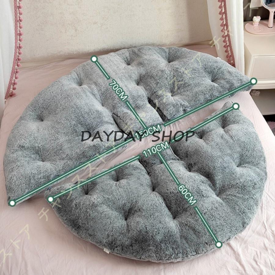 背もたれクッション 肉球 座布団 ふわふわ ペットベッド兼用 椅子クッション もふもふ 低反発 フロアチェア 一人掛け 防滑 冷え対策 座椅子 可愛い コンパクト