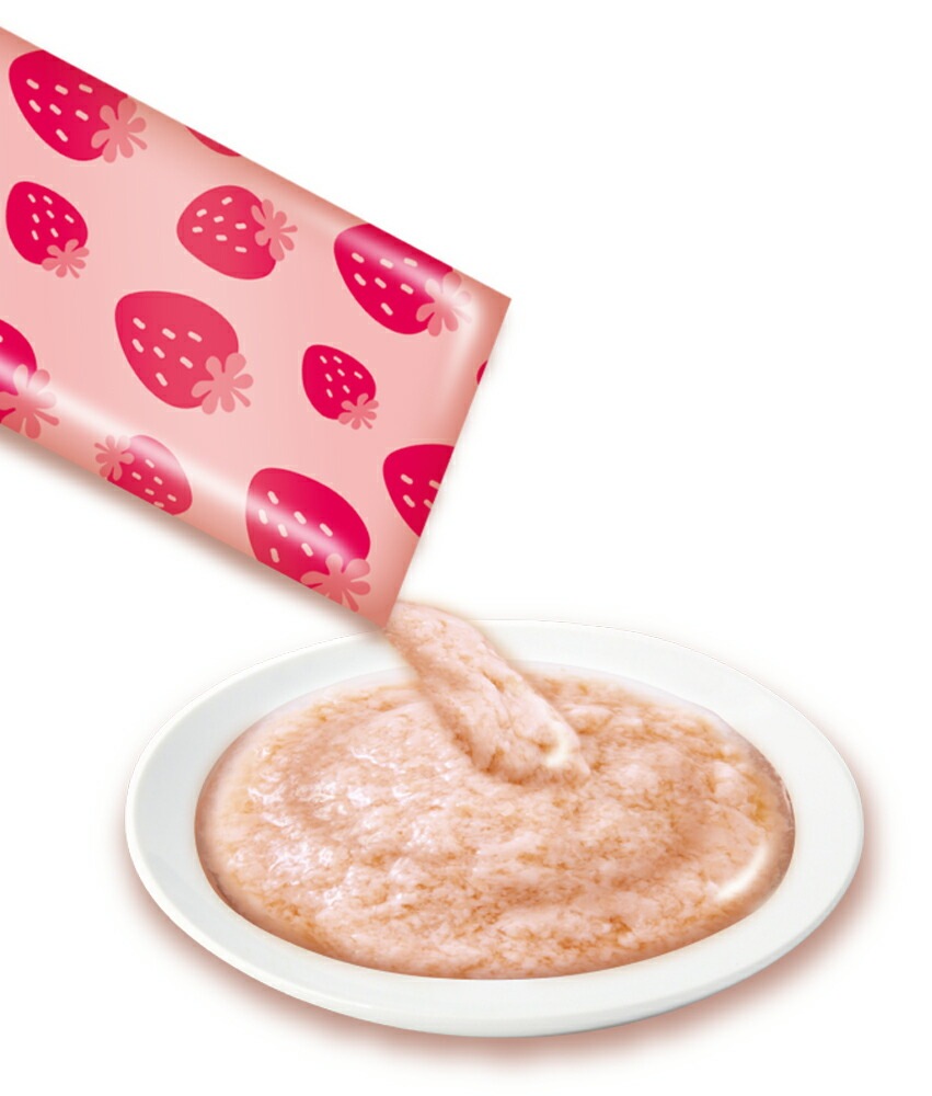 （まとめ買い）はむはむぴゅーれ イチゴ風味 5gx6本 ハムスター用フード [x16]