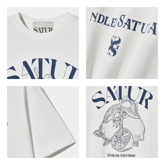 【SATUR】 CAPRI CITRON DRAWING SUMMER GRAPHIC T-SHIRTS : RESORT IVORY mdprevattcaulkingandwaterproofing.com